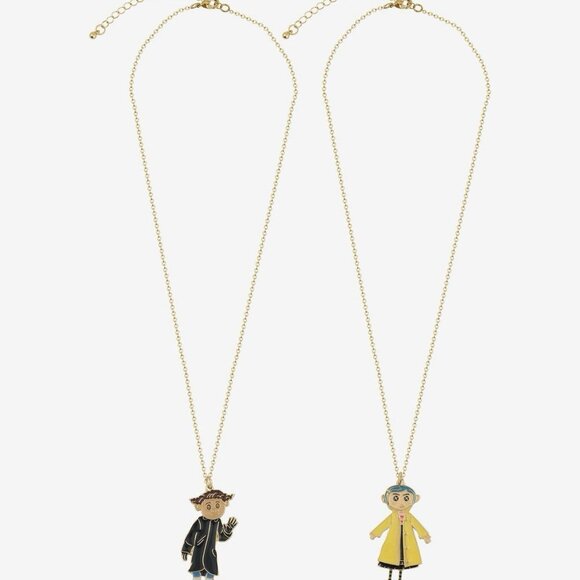 Wybie & Coraline Button Eyes Dolls Exclusive Coraline Best Friend Necklace Set - Picture 2 of 5
